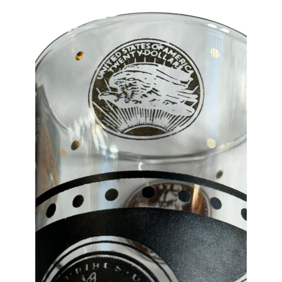 Vintage MCM Libbey Coin Design Highball Glass Set Of 4 - Picture 11 of 12